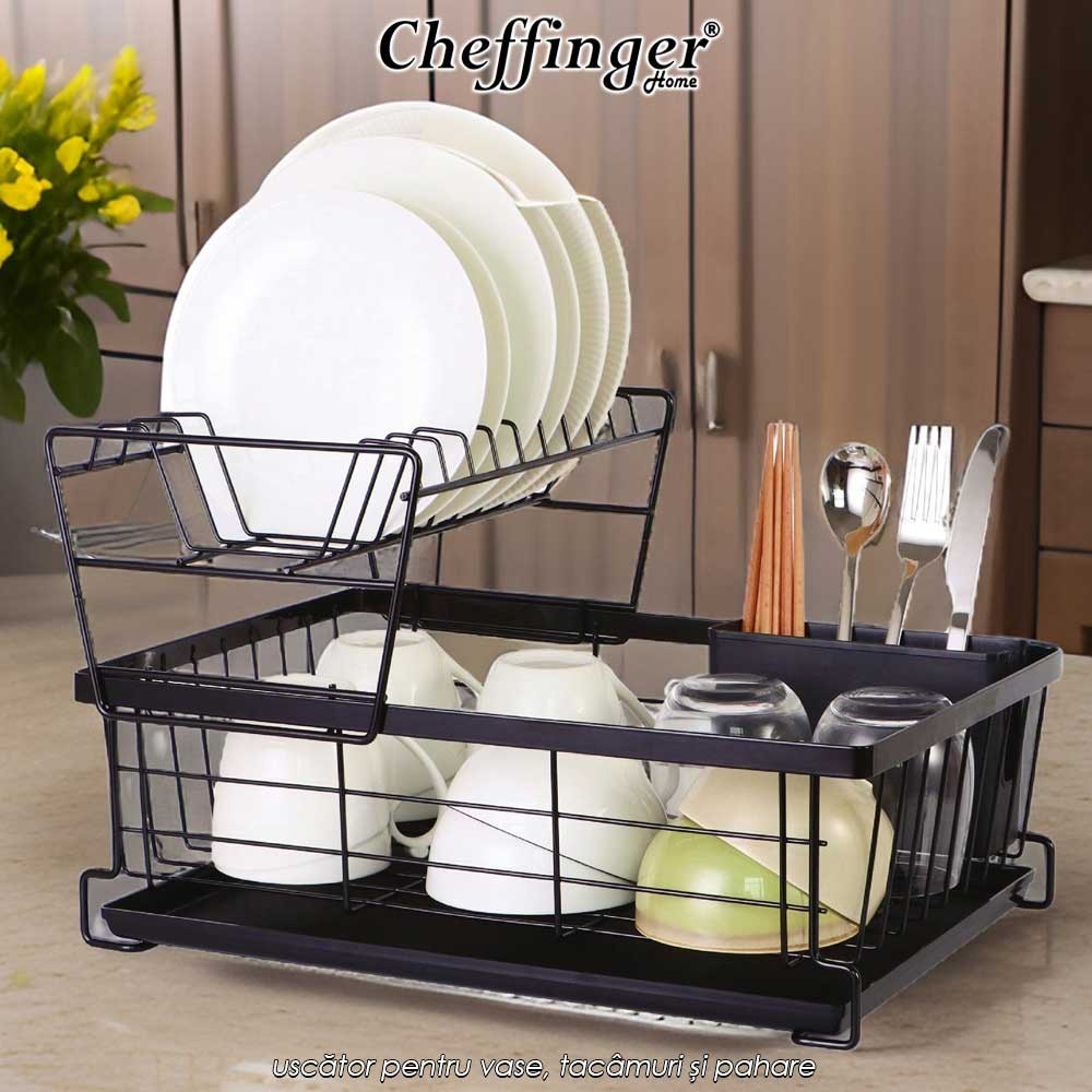 Cheffinger Home CF-DR02 - uscător pentru vase, tacâmuri și pahare Cheffinger Home CF-DR02 - uscător pentru vase, tacâmuri și pahare
