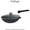 Cheffinger Home FWD32 - tigaie wok cu acoperire ceramică și capac, 32cm Cheffinger Home FWD32 - tigaie wok cu acoperire ceramică și capac, 32cm