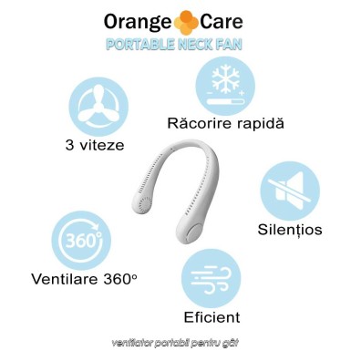 Portable Neck Fan - ventilator portabil pentru gât Portable Neck Fan - ventilator portabil pentru gât