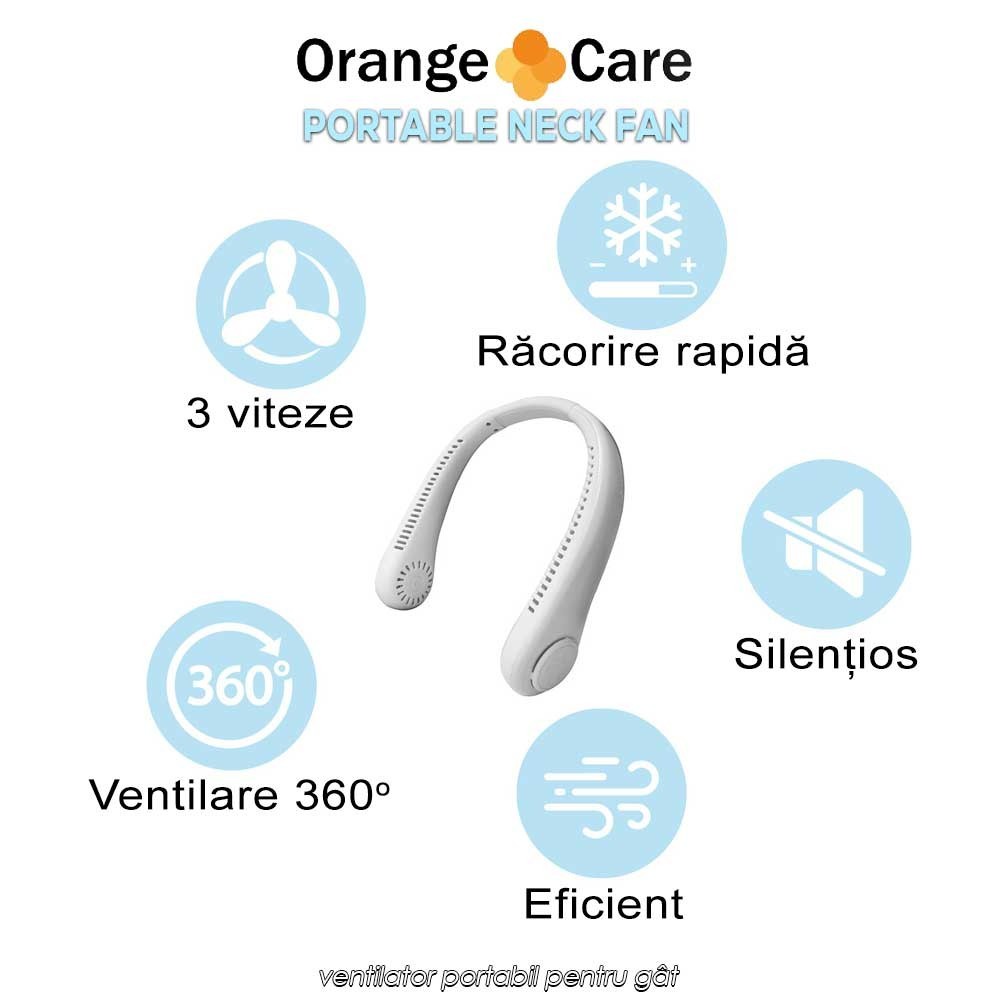Portable Neck Fan - ventilator portabil pentru gât