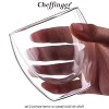 Cheffinger Home G12 - set 2 pahare termo cu pereți dubli din sticlă
