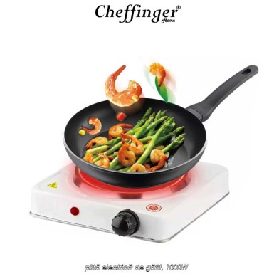 Cheffinger Home Hot Plate EHS1000 - plită electrică de gătit, 1000W Cheffinger Home Hot Plate EHS1000 - plită electrică de gătit, 1000W