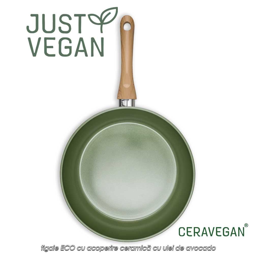 Just Vegan - tigaie ECO din aluminiu cu acoperire ceramică cu ulei de avocado 20cm