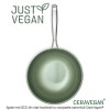 Just Vegan - tigaie wok ECO din oțel inoxidabil cu acoperire ceramică cu ulei de avocado 28cm
