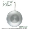 Just Vegan - tigaie wok ECO din oțel inoxidabil cu acoperire ceramică cu ulei de avocado 28cm