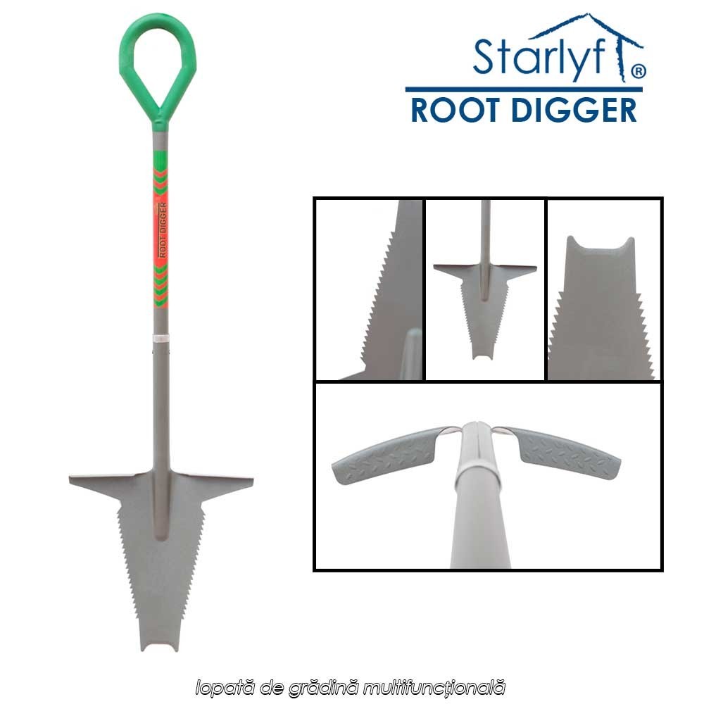 Starlyf Root Digger 5in1 - lopată de grădină multifuncțională