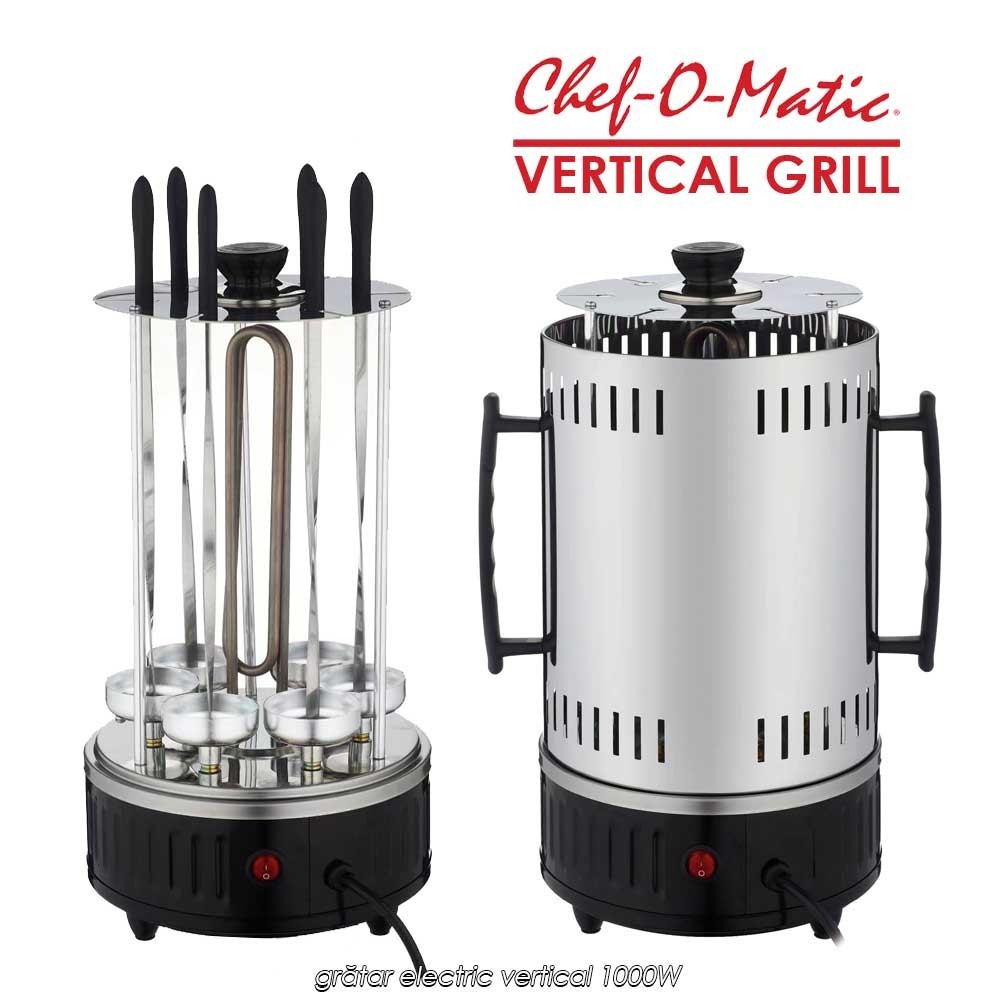 Chef-O-Matic Vertical Grill - grătar electric vertical 1000W