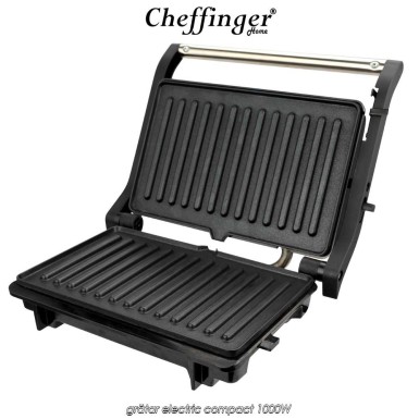 Cheffinger Home PG01 - grătar electric compact 1000W Cheffinger Home PG01 - grătar electric compact 1000W