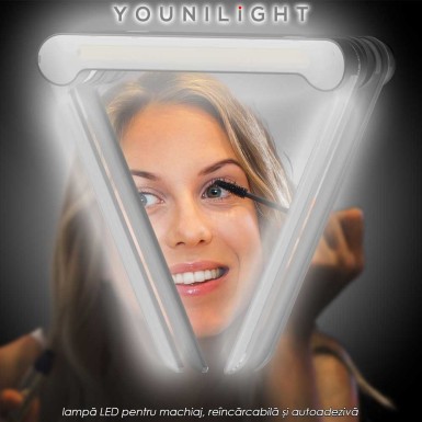 💡YouniLight | preț 149lei| lampă LED pentru machiaj, reîncărcabilă și autoadezivă |Telestar 💡YouniLight | preț 149lei| lampă LED pentru machiaj, reîncărcabilă și autoadezivă |Telestar