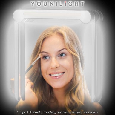 YouniLight - lampă LED pentru machiaj, reîncărcabilă și autoadezivă YouniLight - lampă LED pentru machiaj, reîncărcabilă și autoadezivă