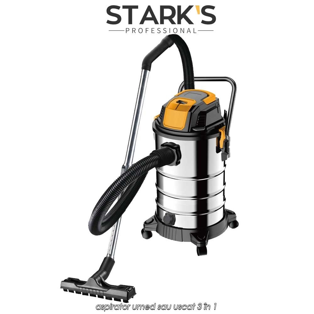 Stark's Professional Wet and Dry Vacuum Cleaner - aspirator umed sau uscat 3 în 1