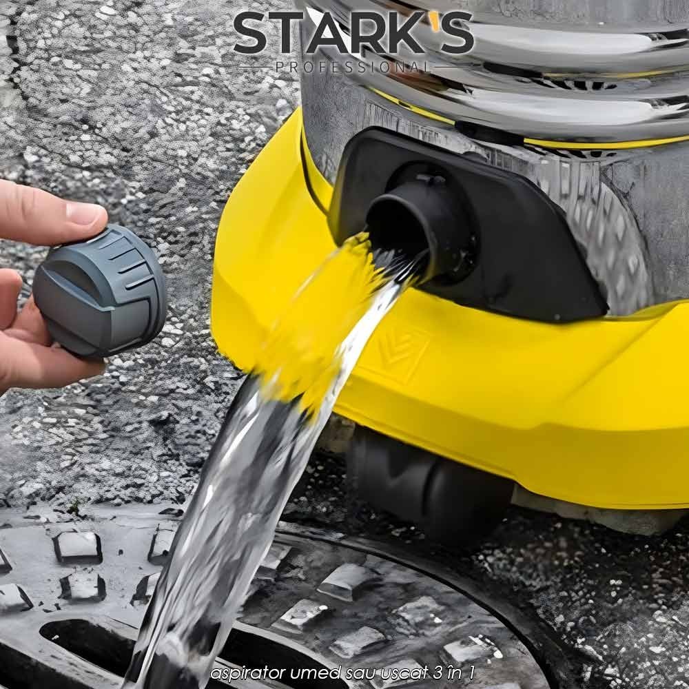 Stark's Professional Wet and Dry Vacuum Cleaner - aspirator umed sau uscat 3 în 1