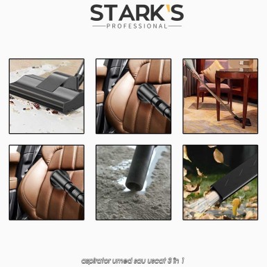 Stark's Professional Wet and Dry Vacuum Cleaner - aspirator umed sau uscat 3 în 1 Stark's Professional Wet and Dry Vacuum Cleaner - aspirator umed sau uscat 3 în 1
