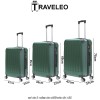 Traveleo ABS01GR - set de 3 valize de călătorie din ABS