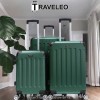 Traveleo ABS01GR - set de 3 valize de călătorie din ABS