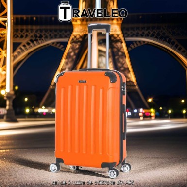 Traveleo ABS01OR - set de 3 valize de călătorie din ABS Traveleo ABS01OR - set de 3 valize de călătorie din ABS