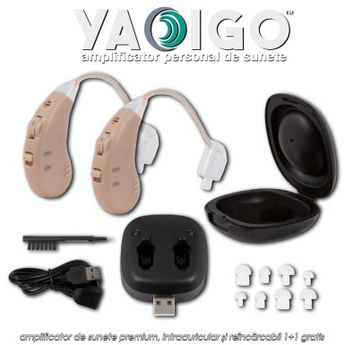 Yaoigo - amplificator de sunete premium, intraauricular și reîncărcabil 1+1 gratis Yaoigo - amplificator de sunete premium, intraauricular și reîncărcabil 1+1 gratis