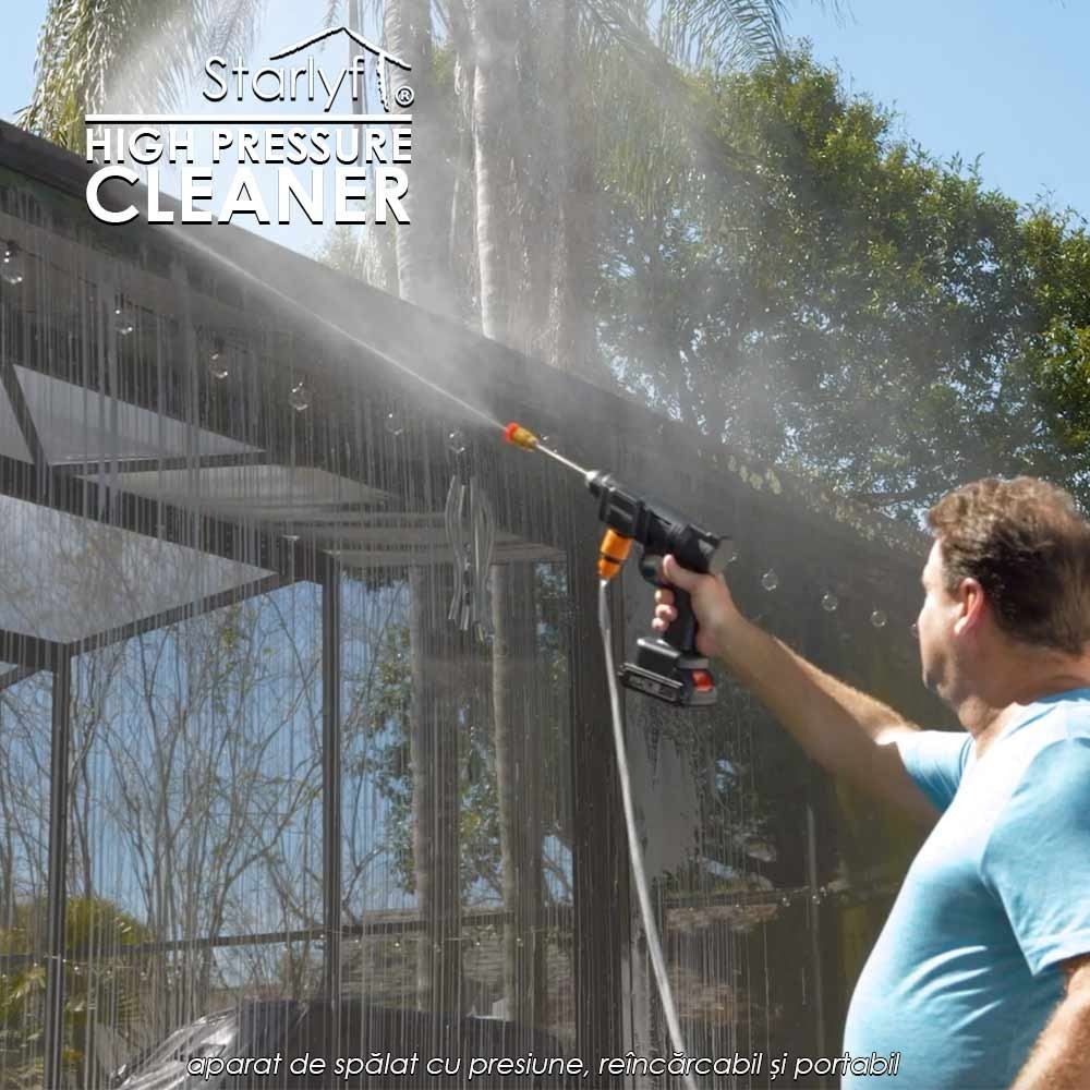 🫧Starlyf High Pressure Cleaner - aparat de spălat cu presiune, reîncărcabil și portabil 🫧Starlyf High Pressure Cleaner - aparat de spălat cu presiune, reîncărcabil și portabil