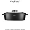 Cheffinger RO32 - tavă înaltă cu capac din aluminiu turnat 32cm, 6,5L
