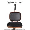 Herenthal Double Pan CDF32M Copper- tigaie dublă cu înveliș ceramic cu particule de marmură