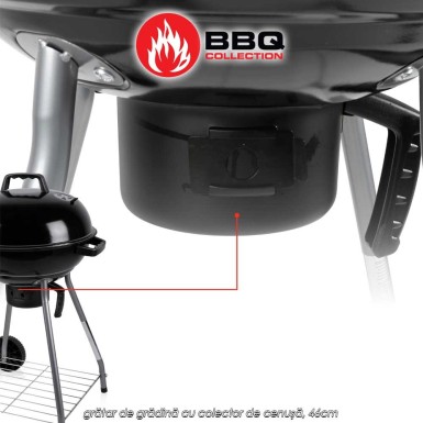 BBQ Collection R4 - grătar de grădină cu colector de cenușă, 46cm BBQ Collection R4 - grătar de grădină cu colector de cenușă, 46cm