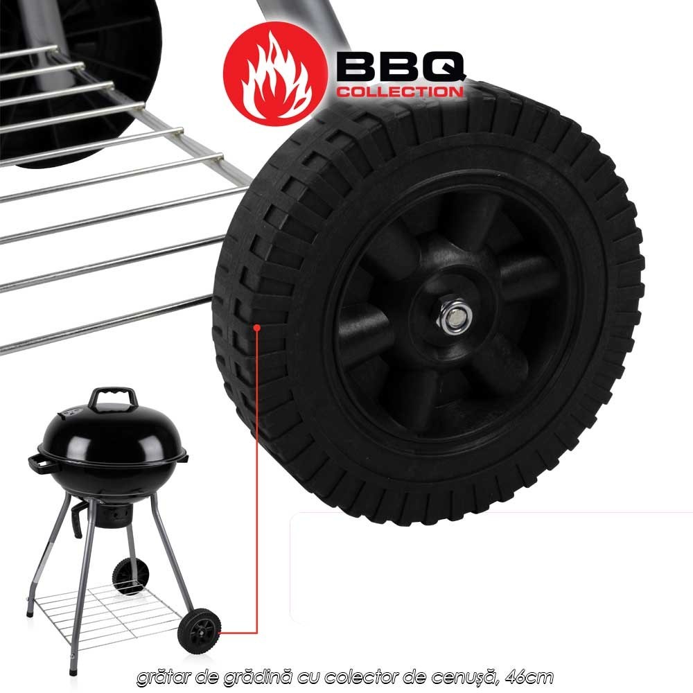 BBQ Collection R4 - grătar de grădină cu colector de cenușă, 46cm