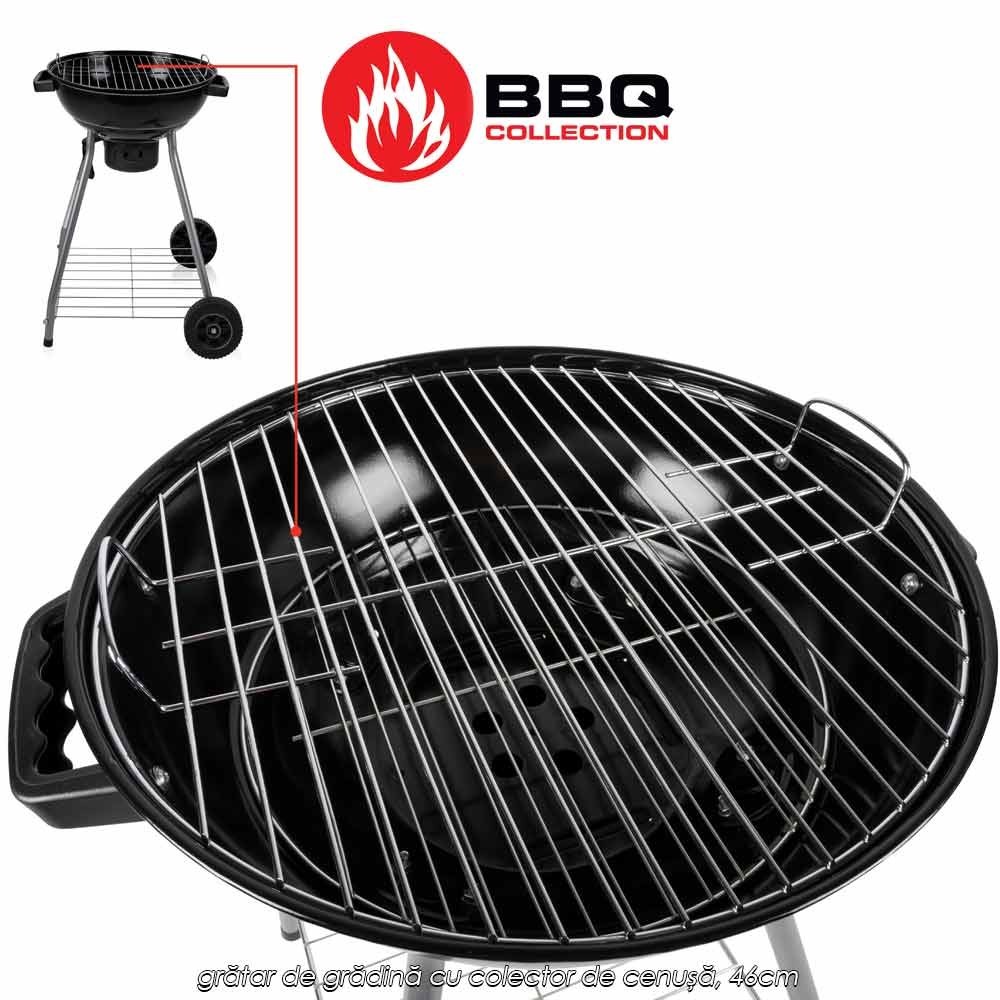 BBQ Collection R4 - grătar de grădină cu colector de cenușă, 46cm