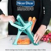 Nicer Dicer Mando - feliator de legume și fructe cu 6 accesorii și design Slide N Glide
