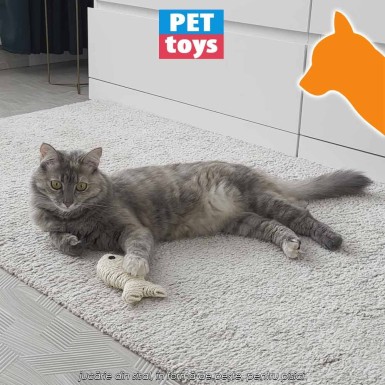 Pet Toys Cat Toy Fish - jucărie din sisal, în formă de pește, pentru pisici Pet Toys Cat Toy Fish - jucărie din sisal, în formă de pește, pentru pisici