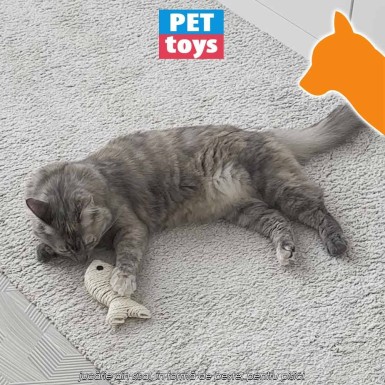 Pet Toys Cat Toy Fish - jucărie din sisal, în formă de pește, pentru pisici Pet Toys Cat Toy Fish - jucărie din sisal, în formă de pește, pentru pisici