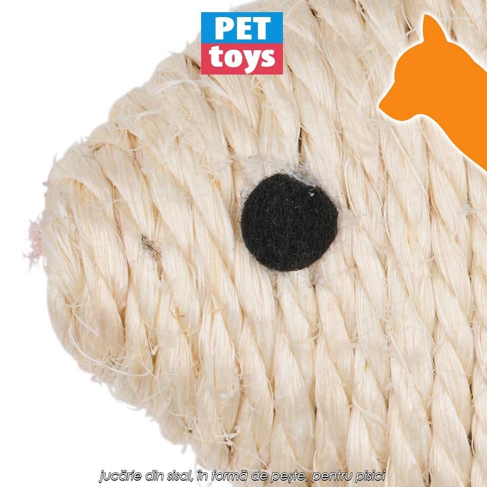 Pet Toys Cat Toy Fish - jucărie din sisal, în formă de pește, pentru pisici Pet Toys Cat Toy Fish - jucărie din sisal, în formă de pește, pentru pisici