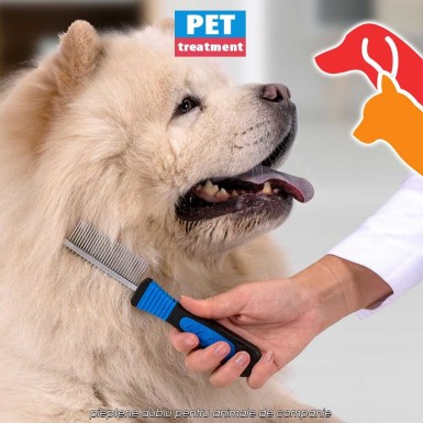 Pet Treatment Pet Comb 2in1 - pieptene dublu pentru animale de companie Pet Treatment Pet Comb 2in1 - pieptene dublu pentru animale de companie