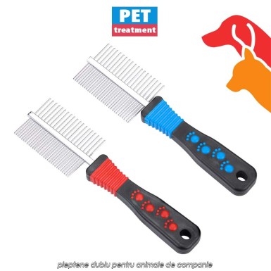 Pet Treatment Pet Comb 2in1 - pieptene dublu pentru animale de companie Pet Treatment Pet Comb 2in1 - pieptene dublu pentru animale de companie