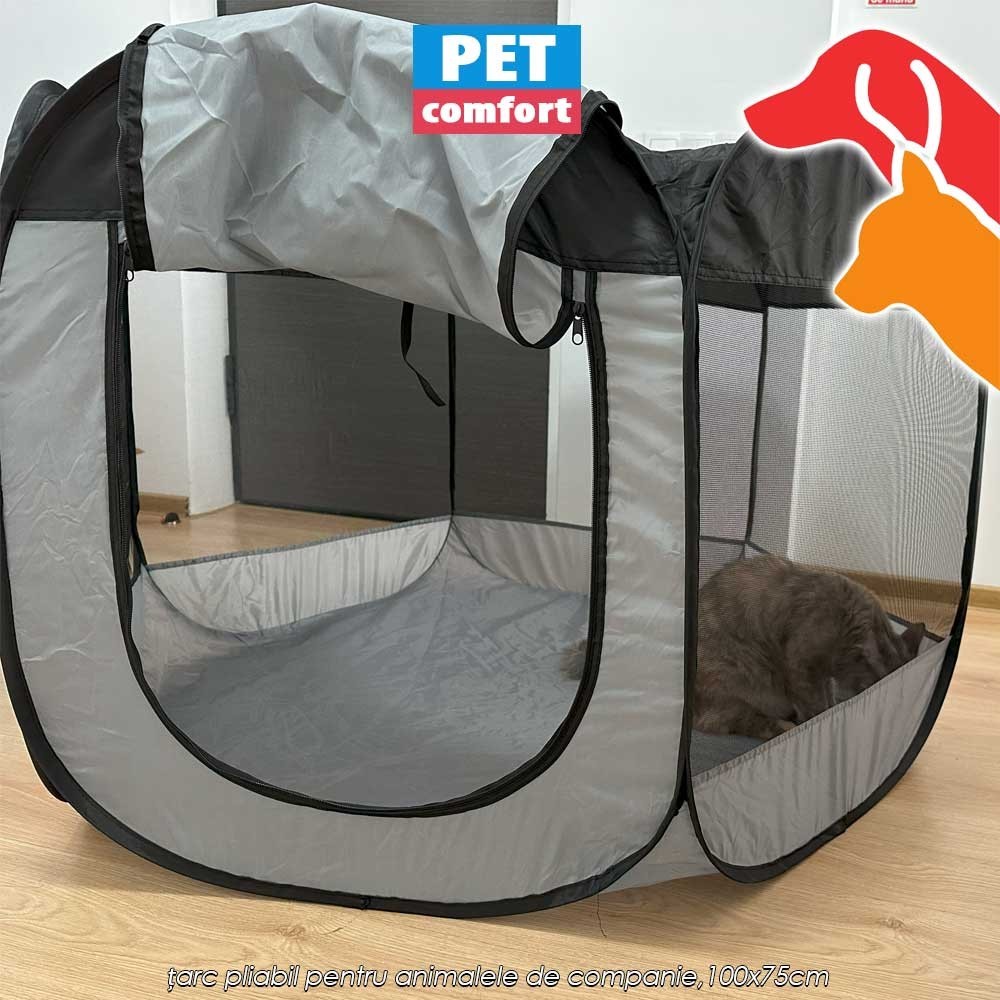 Pet Comfort Pet Bench - țarc pliabil pentru animalele de companie,100x75cm