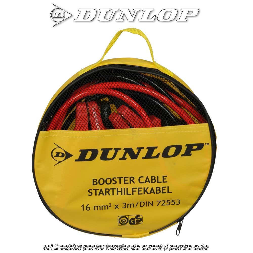Dunlop Booster Cables - set 2 cabluri pentru transfer de curent și pornire auto