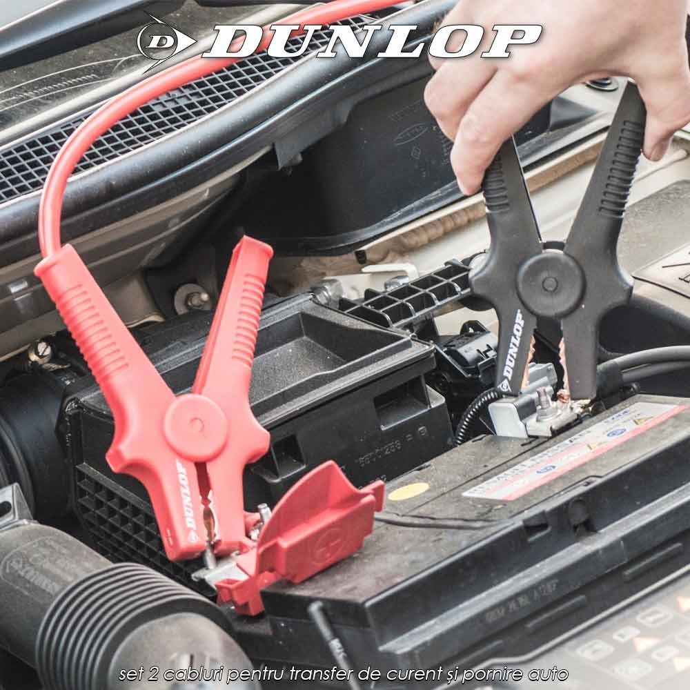 Dunlop Booster Cables - set 2 cabluri pentru transfer de curent și pornire auto