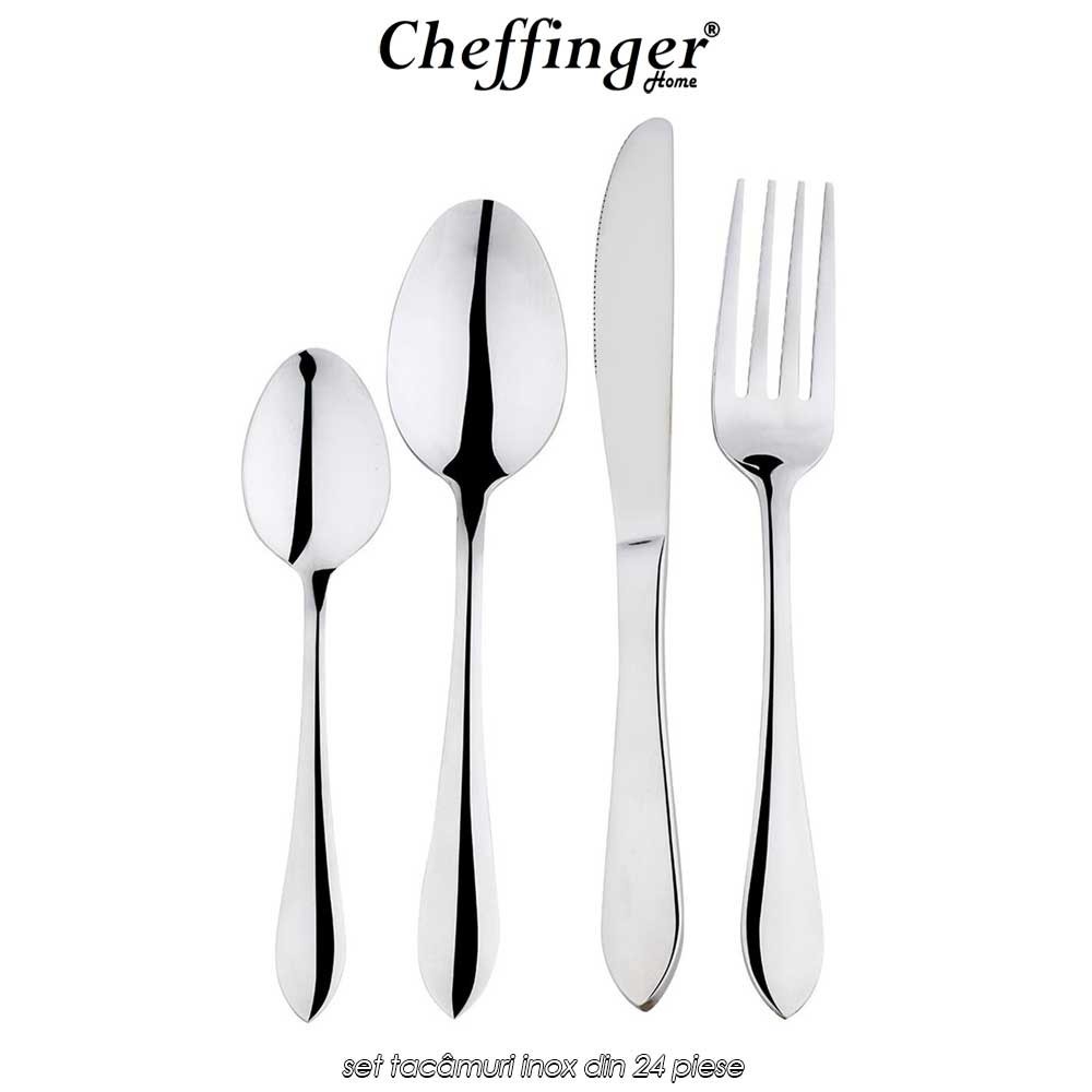 Cheffinger Home CF-22125  - set tacâmuri inox din 24 piese