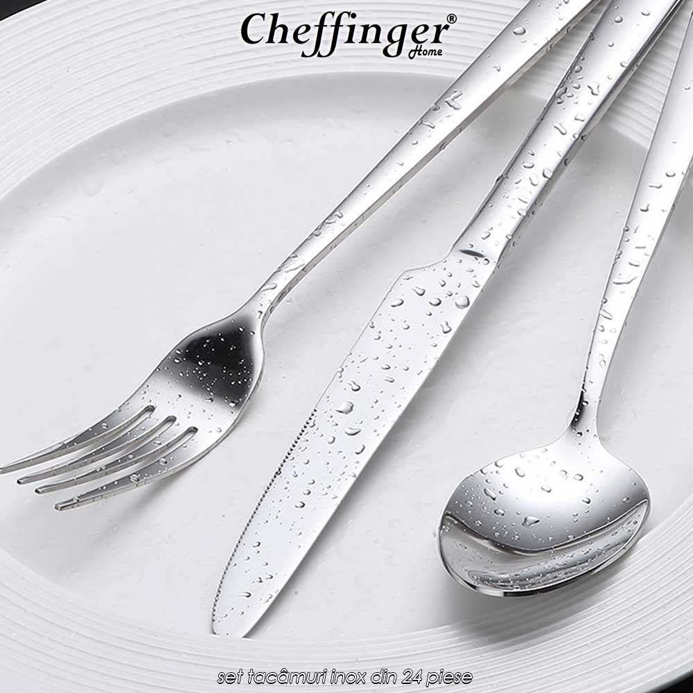 Cheffinger Home CF-22125  - set tacâmuri inox din 24 piese