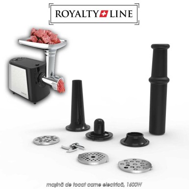Royalty Line Meat Grinder EMG1600 - mașină de tocat carne electrică, 1600W Royalty Line Meat Grinder EMG1600 - mașină de tocat carne electrică, 1600W