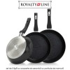 Royalty Line RL-FM3F-BLK - set de 3 tigăi cu acoperire de ceramică cu particule de marmură Royalty Line RL-FM3F-BLK - set de 3 tigăi cu acoperire de ceramică cu particule de marmură