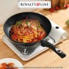 Royalty Line RL-FM3F-BLK - set de 3 tigăi cu acoperire de ceramică cu particule de marmură Royalty Line RL-FM3F-BLK - set de 3 tigăi cu acoperire de ceramică cu particule de marmură