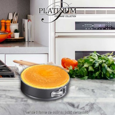 Platinum Collection Bakeware Set CS1003R - set de 3 forme de copt cu bază detașabilă Platinum Collection Bakeware Set CS1003R - set de 3 forme de copt cu bază detașabilă
