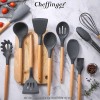 Cheffinger Home UT11 - set de 12 ustensile de bucătărie cu suport