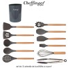 Cheffinger Home UT11 - set de 12 ustensile de bucătărie cu suport