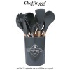 Cheffinger Home UT11 - set de 12 ustensile de bucătărie cu suport