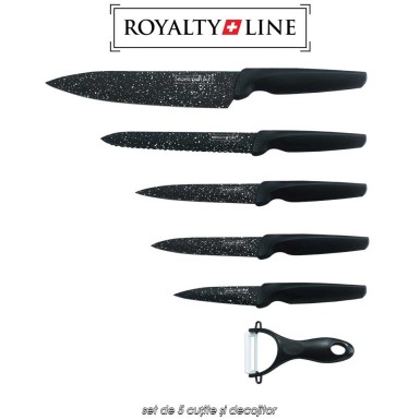 Royalty Line RL-MB5S - set de 5 cuțite și decojitor Royalty Line RL-MB5S - set de 5 cuțite și decojitor