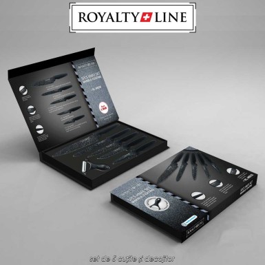 Royalty Line RL-MB5S - set de 5 cuțite și decojitor Royalty Line RL-MB5S - set de 5 cuțite și decojitor
