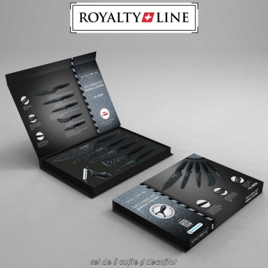 Royalty Line RL-MB5N - set de 5 cuțite și decojitor Royalty Line RL-MB5N - set de 5 cuțite și decojitor