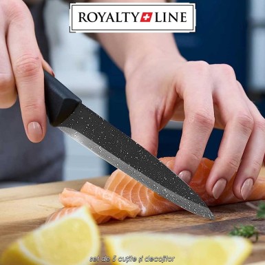 Royalty Line RL-MB5N - set de 5 cuțite și decojitor Royalty Line RL-MB5N - set de 5 cuțite și decojitor