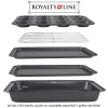 Royalty Line RL-5RB - set de 4 tăvi pentru cuptor cu acoperire ceramică + grătar de răcire
